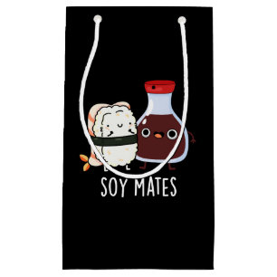 Bolsa De Regalo Pequeña La salsa de soja divertida de Soy Mates Pun Dark B