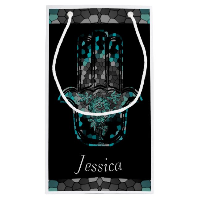 Bolsa De Regalo Pequeña La vida de las flores de Hamsa (Reverso)