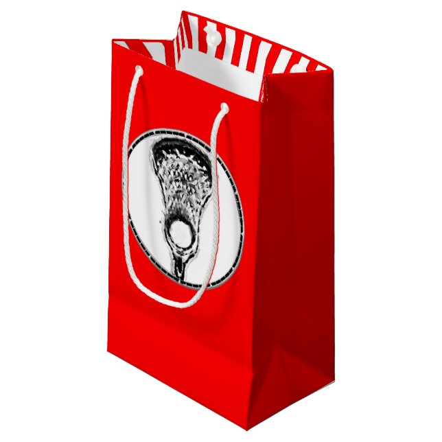 Bolsa De Regalo Pequeña Lacrosse Sports Small Gift Bag (Angulo Anverso)