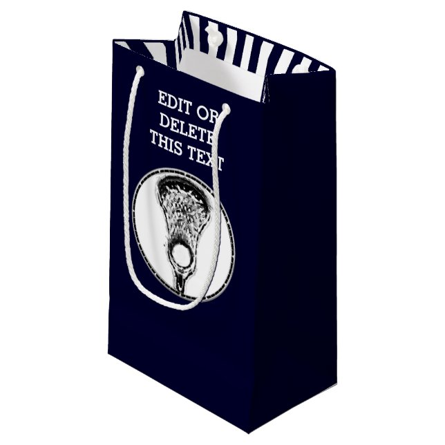Bolsa De Regalo Pequeña Lacrosse Sports Small Gift Bag (Angulo Anverso)