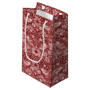 Bolsa De Regalo Pequeña Ladrón de fresa Maroon, William Morris
