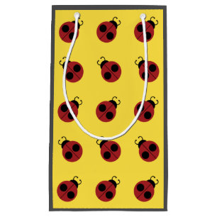 Bolsa De Regalo Pequeña Ladybug 60s retro fresco amarillo