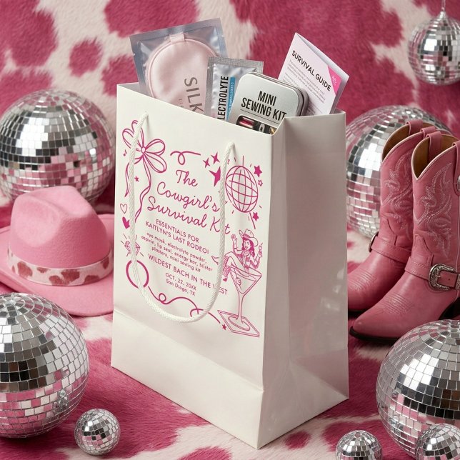Bolsa De Regalo Pequeña Last Rodeo Bachelorette Party Survival Kit (Subido por el creador)