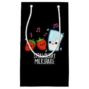 Bolsa De Regalo Pequeña Leche de fresa sacudida Graciosa Pun de comida osc