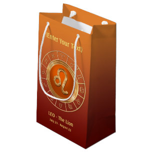 Bolsa De Regalo Pequeña Leo - el símbolo del horóscopo del león