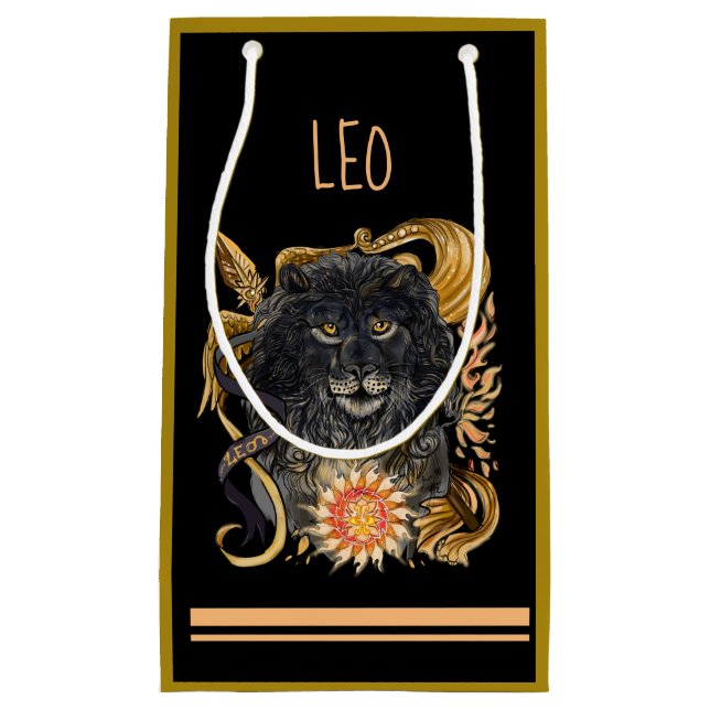 Bolsa De Regalo Pequeña Leo Zodiaco (Anverso)