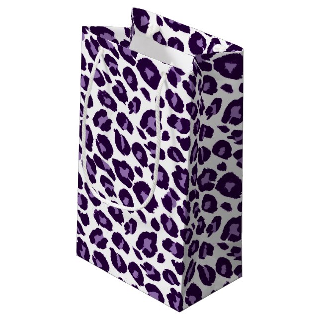 Bolsa De Regalo Pequeña Leopardo púrpura (Angulo reverso)