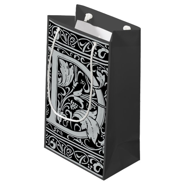 Bolsa De Regalo Pequeña Letra D Monograma medieval Art Nouveau (Angulo reverso)