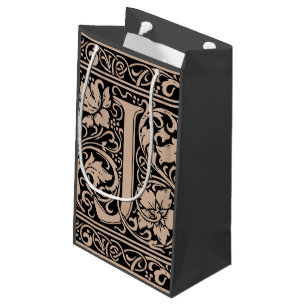 Bolsa De Regalo Pequeña Letra J Monograma medieval Art Nouveau
