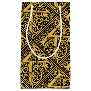 Bolsa De Regalo Pequeña Letra K Monograma medieval Art Nouveau