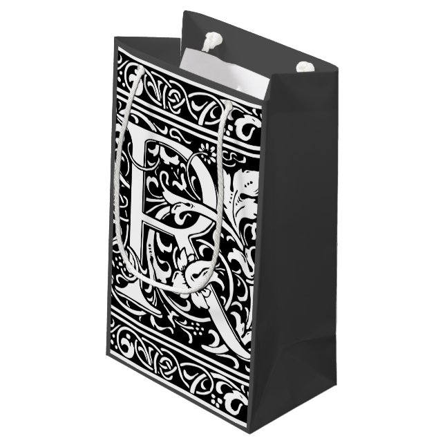 Bolsa De Regalo Pequeña Letra R Monograma medieval Art Nouveau (Angulo reverso)