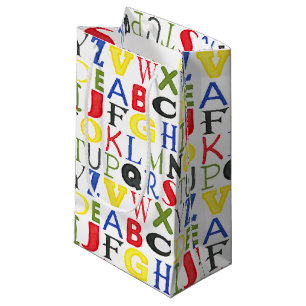 Bolsa De Regalo Pequeña Letras brillantemente coloreadas de Megan Meagher