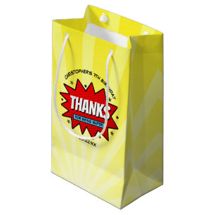 Bolsa De Regalo Pequeña Libro de historietas de superhéroes cualquier cump