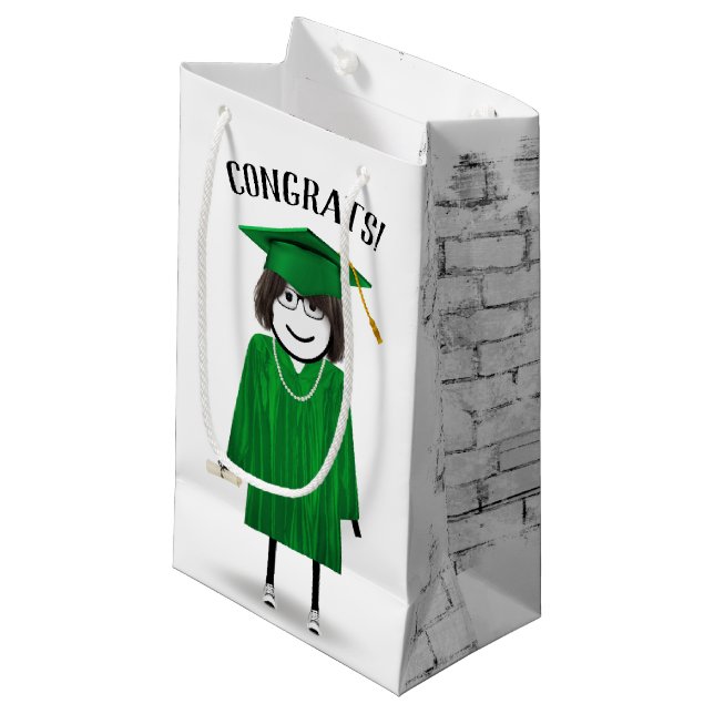Bolsa De Regalo Pequeña Licenciada en Palo con Diploma (Angulo Anverso)