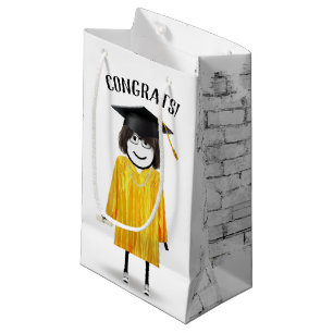 Bolsa De Regalo Pequeña Licenciada en Palo con Diploma