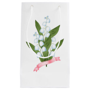 Bolsa De Regalo Pequeña Lily del valle, retro