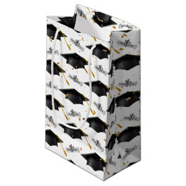 Bolsa De Regalo Pequeña Límites de graduación negros con diplomas