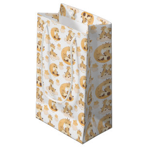Bolsa De Regalo Pequeña lindo girafa baldosa fiesta unisex