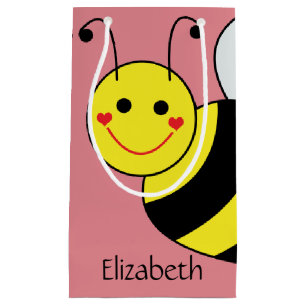 Bolsa De Regalo Pequeña Lindo manosee la abeja personalizada