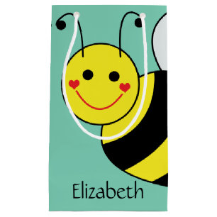 Bolsa De Regalo Pequeña Lindo manosee la abeja personalizada