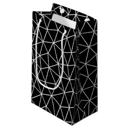 Bolsa De Regalo Pequeña Líneas en blanco y negro