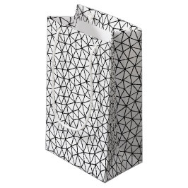 Bolsa De Regalo Pequeña Líneas en blanco y negro