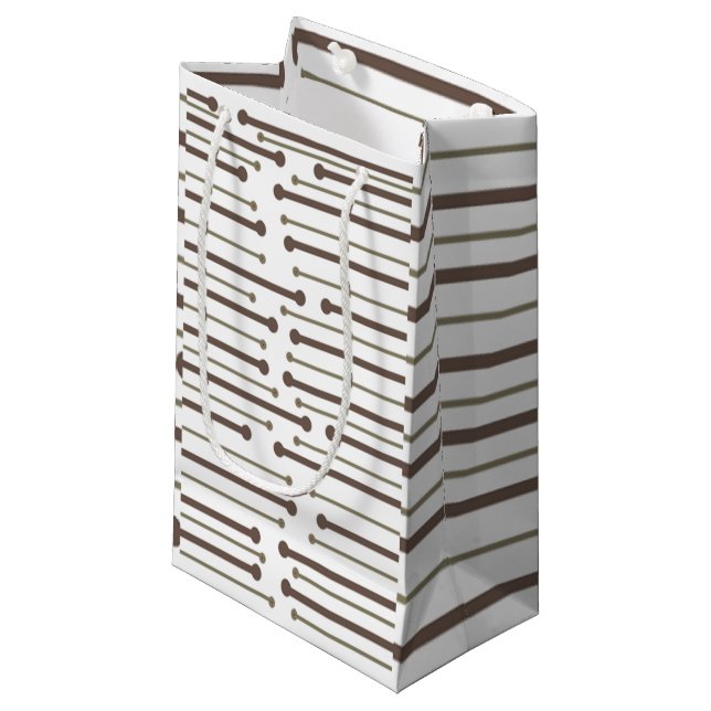 Bolsa De Regalo Pequeña Líneas inspiradas en MCM (Angulo Anverso)