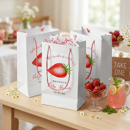 Bolsa De Regalo Pequeña Little Sweetie Strawberry Baby Shower
