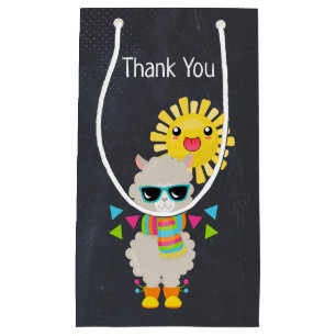 Bolsa De Regalo Pequeña Llama de Guay y Sol sonriente Kawaii gracias