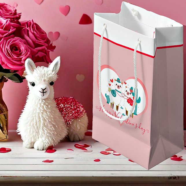 Bolsa De Regalo Pequeña Llama Llove San Valentín  (Subido por el creador)
