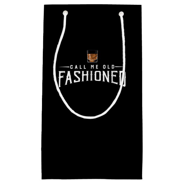 Bolsa De Regalo Pequeña Llámame Whisky Antiguo (Anverso)