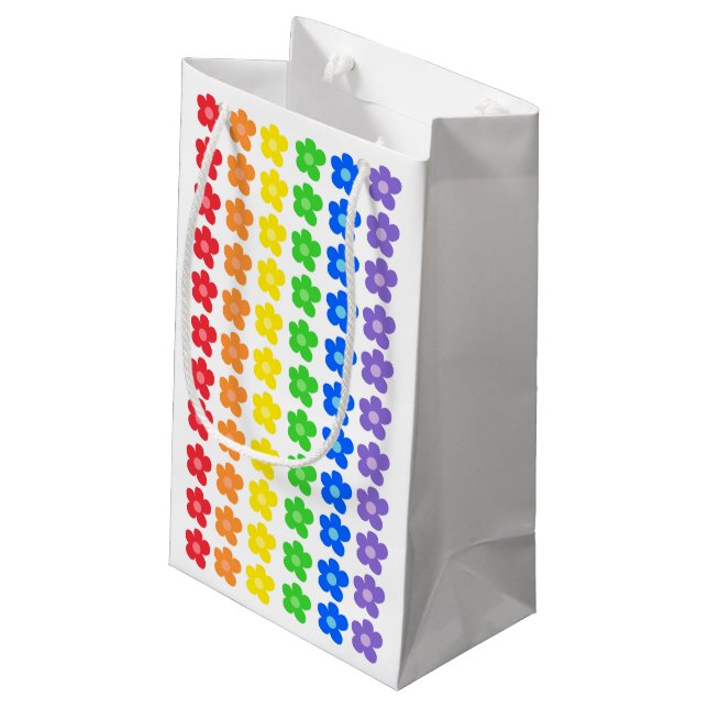 Bolsa De Regalo Pequeña Lluvia arcoiris LGBT Orgullo gay Libertad e Iguald (Angulo reverso)