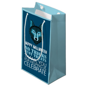 Bolsa De Regalo Pequeña Lobo Azul, Fiesta de Halloween