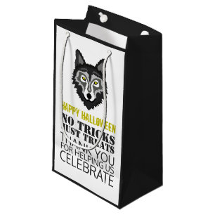 Bolsa De Regalo Pequeña Lobo Gris, Fiesta de Halloween