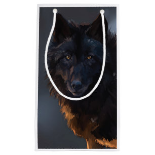 Bolsa De Regalo Pequeña Lobo negro
