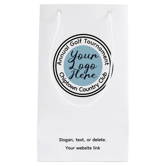 Bolsa De Regalo Pequeña Logo del torneo de golf o personalizado de eventos (Anverso)