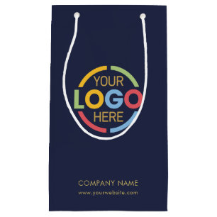 Bolsa De Regalo Pequeña Logotipo comercial de la Compañía Naval Azul