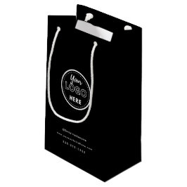 Bolsa De Regalo Pequeña Logotipo promocional negro minimalista de marca pr