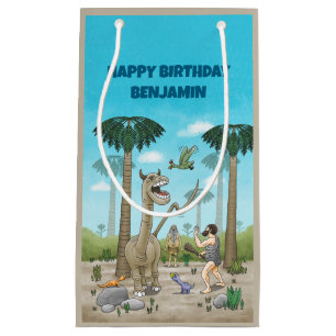 Bolsa De Regalo Pequeña Los dinosaurios se encuentran con la Edad de Piedr