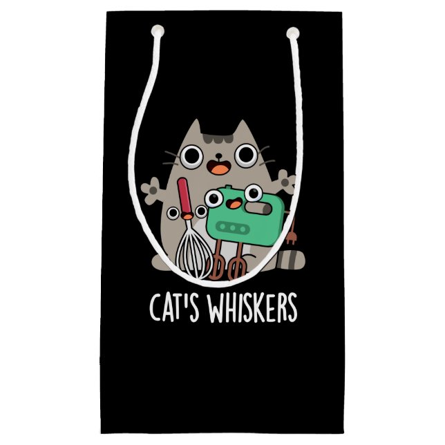 Bolsa De Regalo Pequeña Los Whiskers del Gato son divertidos al hacer un b (Anverso)