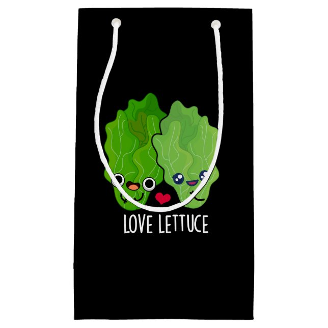 Bolsa De Regalo Pequeña Love Lettuce Funny Veggie Pun (Anverso)