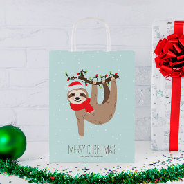 Bolsa De Regalo Pequeña Lovely Navidades Sloth