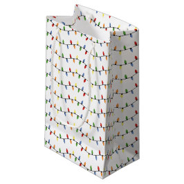 Bolsa De Regalo Pequeña Luces de árbol de Navidad festivas coloridas diver