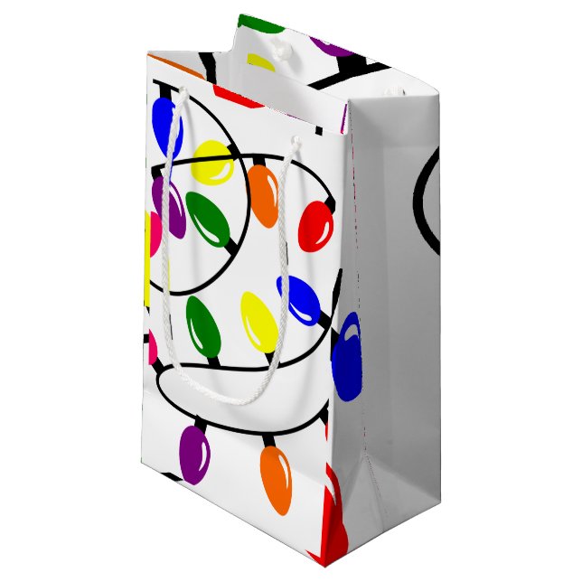 Bolsa De Regalo Pequeña Luces entrelazadas (Angulo Anverso)