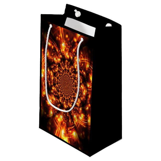 Bolsa De Regalo Pequeña Luces esparcantes de oro (Angulo Anverso)