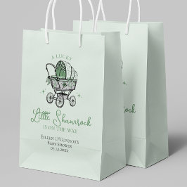 Bolsa De Regalo Pequeña Lucky Little Shamrock St Patrics Baby Shower