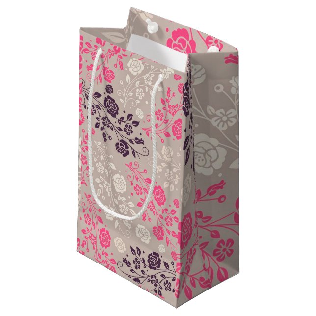 Bolsa De Regalo Pequeña Lujo floral (Angulo Anverso)