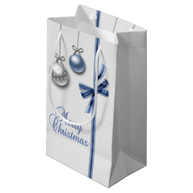 Bolsa De Regalo Pequeña Luminosas y elegantes bolas de Navidades (Angulo Anverso)
