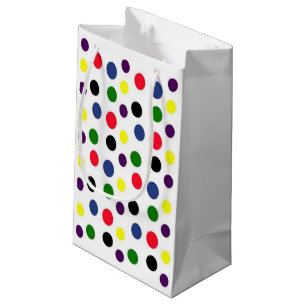 Bolsa De Regalo Pequeña Lunar colorido de la diversión