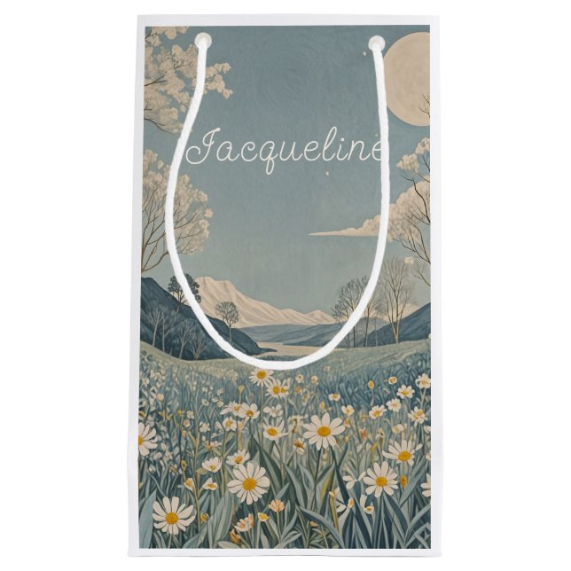 Bolsa De Regalo Pequeña Lunar Meadow Personalised  (Anverso)